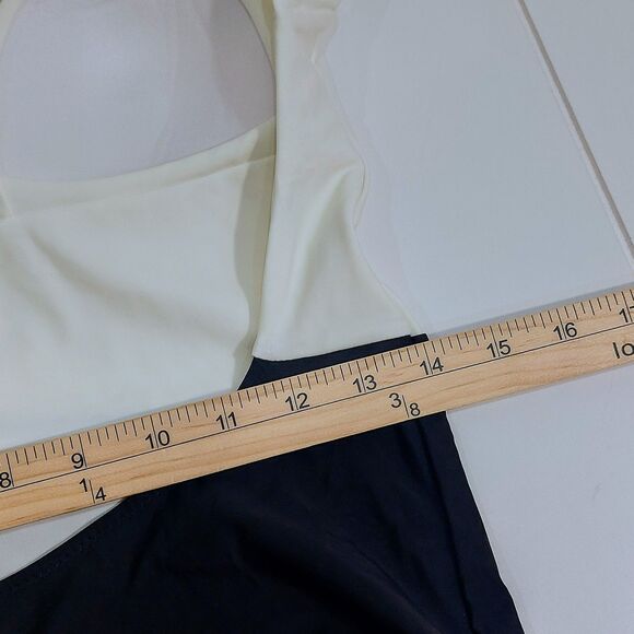 Summer Salt The Deep Dive Size 8 Swimsuit Black White One Piece Beach NEW! - Picture 8 of 9